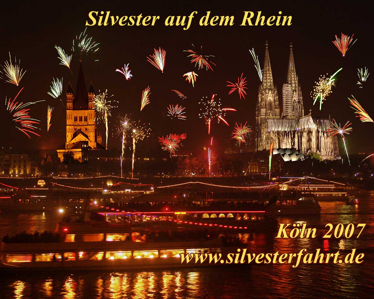 Silvester Köln Rhein 2019 2020 Schiffe Rheinschiff Silvesterparty